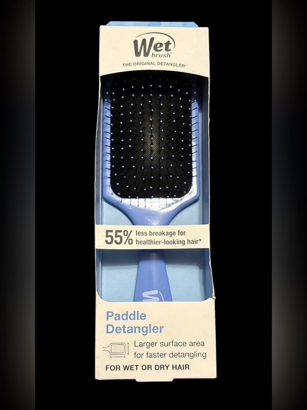Paddle Detangler Hair Brush - Blue